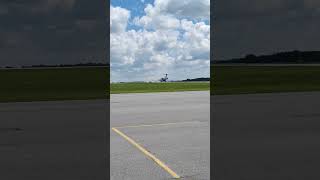 American Airlines taxiing down the runway before takeoff at Johnstown Airport@thisweekwithjtt2932