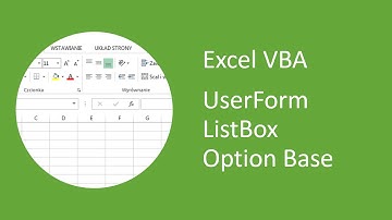 Excel VBA UserForm Listbox Option Base Statement