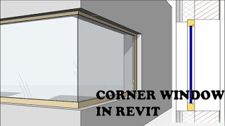 L-Shape / Corner Window with Curtain Wall in Revit Architecture | By Er. Rohit Dhaka