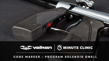 Valken Minute Clinic Code Program Solenoid Dwell