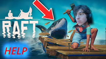 SURVIVING IN THE MIDDLE OF THE OCEAN... with a SHARK (CHAOS) [Raft #1]