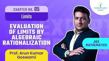 Evaluation of Limits by Algebraic Rationalization | Limits | JEE | Mathematics - TG Campus