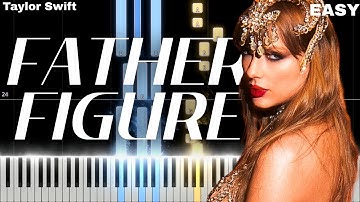 Father Figure - Taylor Swift | EASY Piano Tutorial for Beginners (Sheet Music)