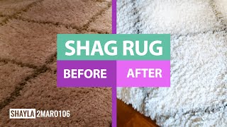 Detailed Cleaning Shag Rug | Clean With Me