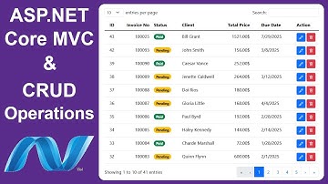 CRUD Operations in ASP.NET Core MVC using SQL Server and Entity Framework | Invoice Management App