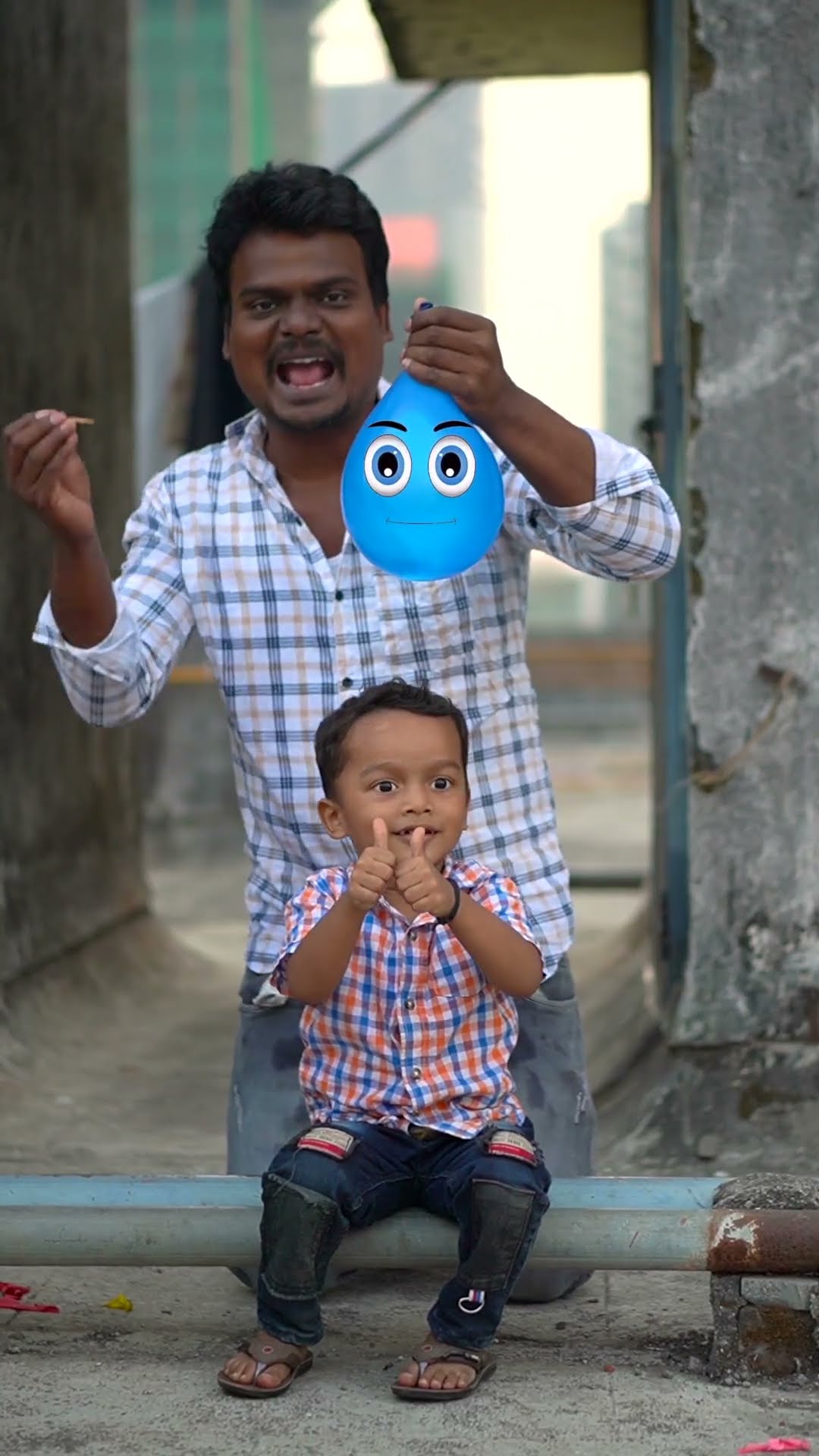 Arhaan ke sar par Water Balloon ?? #shorts #viralvideo #funnyshorts