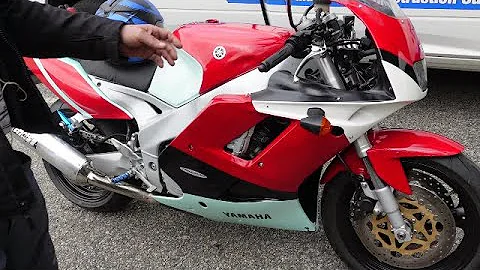 FRZ 1000 YAMAHA 1991 FIRST RIDE AFTER RESTORATION.