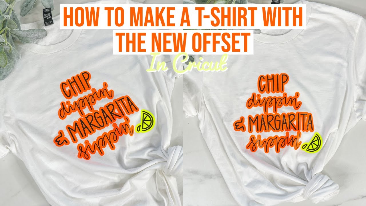 HOW TO MAKE A TSHIRT WITH THE NEW OFFSET FEATURE IN CRICUT DESIGN SPACE 