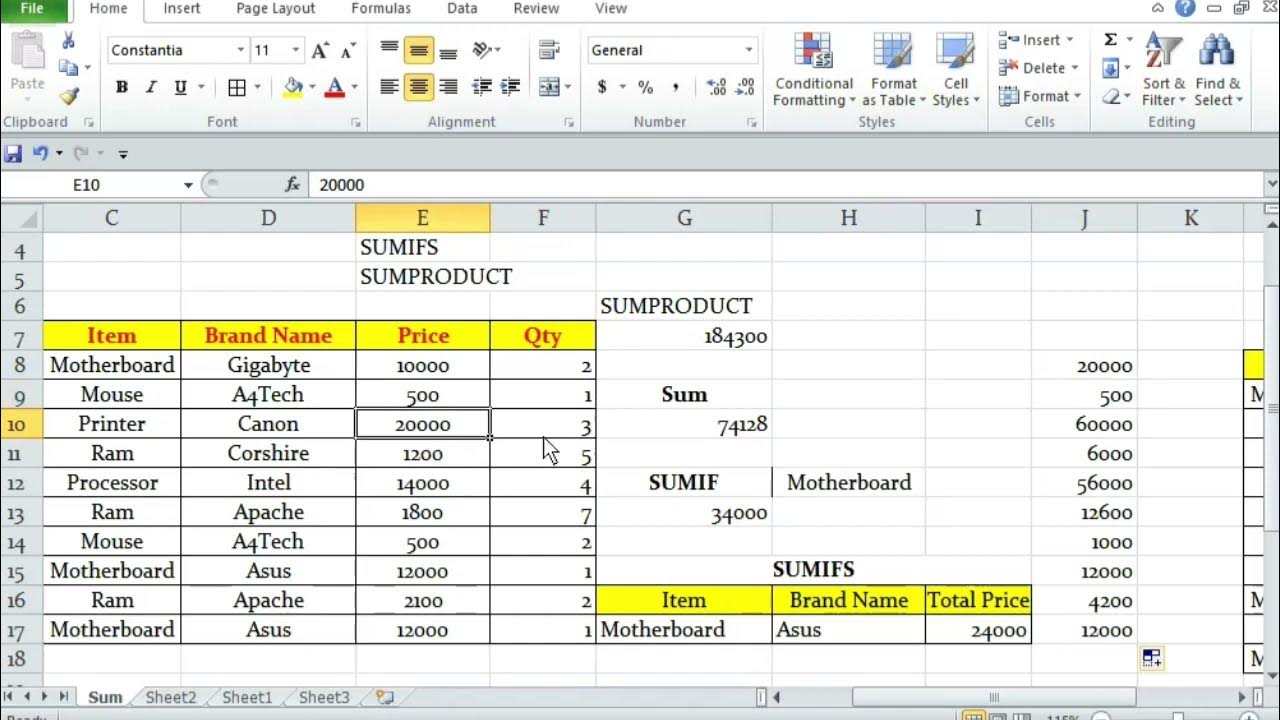  excel top sum formulas bangla tutorial youtube