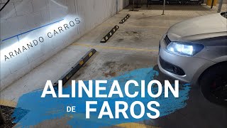 Nivelar las luces principales, alineación de faros calibrando la altura en VW Vento | Armando Carros