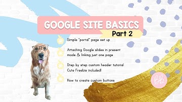Google Sites Basic Tutorial and Walk Through (for teachers): Part 2