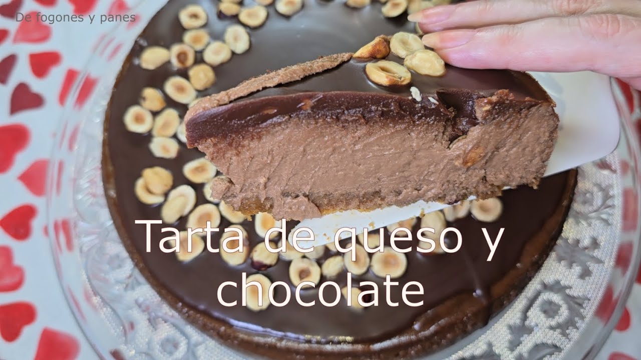 Tarta de queso y chocolate, un postre que te hará la boca agua