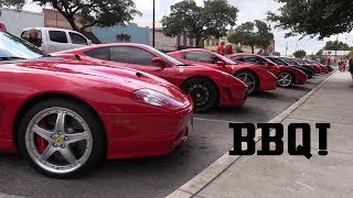 Part 1 - fca brisket and bombers ferraris galore! f430, f355, 360,
550, 575 superamerica, dino