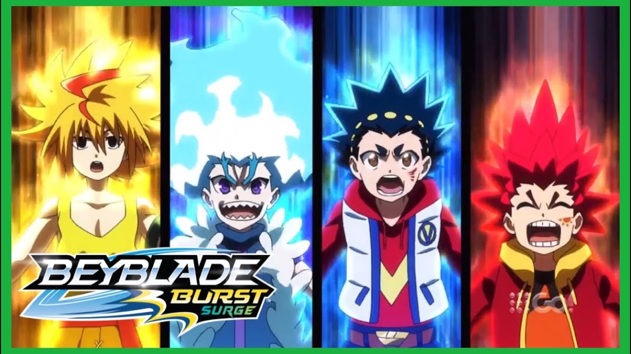 BEYBLADE BURST Surge Episode 14 Dub - Free & Lui vs Valt & Hyuga
