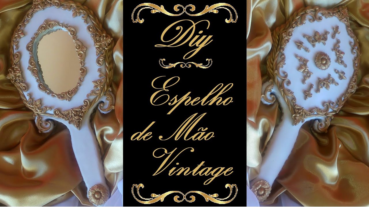 DIY - Espelho de Mão Vintage (A Bela e a Fera - INSPIRED)