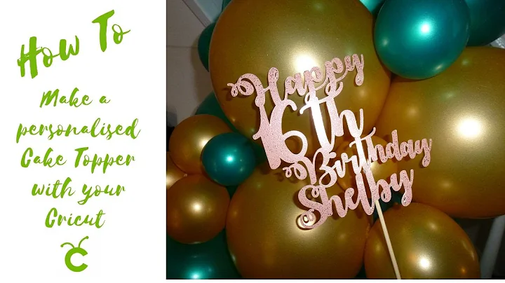 How to Make a Cardstock Cake Topper Using your Cri...