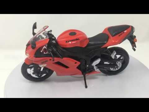MAISTO 1:12 Kawasaki Ninja ZX 6R 31155 RED MOTORCYCLE BIKE DIECAST MODEL IN BOX 