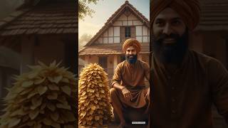 The Woodcutter Tree gives gold leafs🤑 #ai #farmer #leaf #tree #shorts #viral