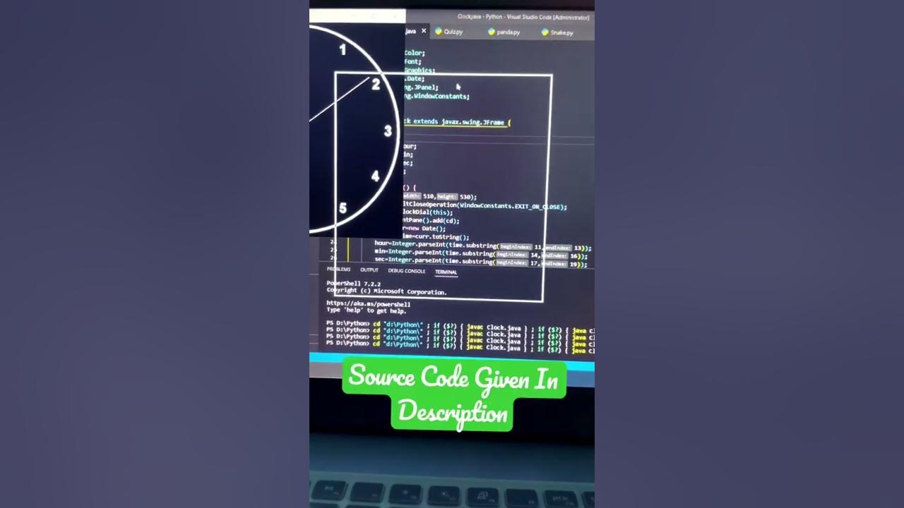 Create Your Own Alarm Clock By Java ⏰⏰ {With Source Code} | #shorts # ...