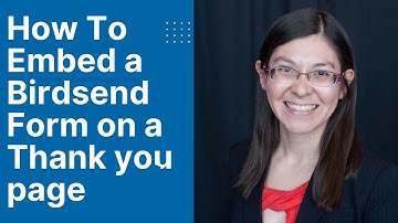 How to embed a BirdSend form on a Divi thank you page