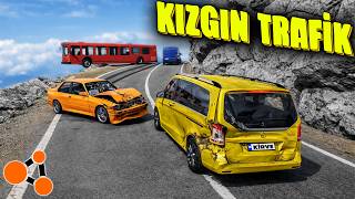 KIZGIN TRAFİK VE ORMAN YOLU | BeamNG.drive // HARD Crash screenshot 1