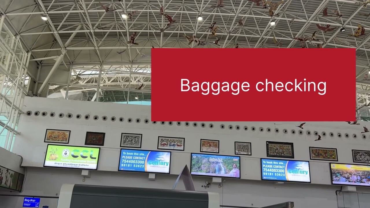 Baggage checkin instructions in ranchi airport 
