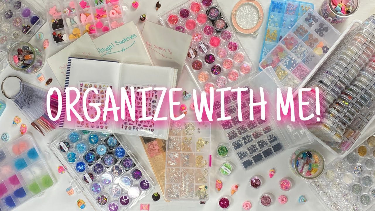 ORGANIZING MY SHEIN NAIL SUPPLIES | NAIL ORGANIZATION & STORAGE | ORGANIZE WITH ME