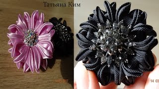 Интересная Брошь Канзаши/Interesting Kansashi Brooch/簪 Интересная Брошь Канзаши/Interesting Kansashi Brooch/簪