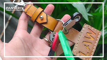How to Make a Leather Keychain / FREE PDF PATTERN / DIY / Leather Works