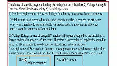 Selection of magnetic and electric loadings