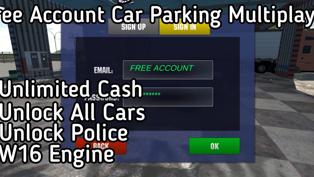 Free Account Car Parking Multiplayer carparkingmultiplayer 