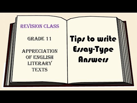 essay type answers