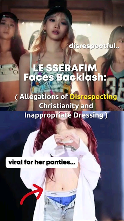 Le sserafim disrespects Christianity and Yunjin wore inappropriately #kpop #lesserafim