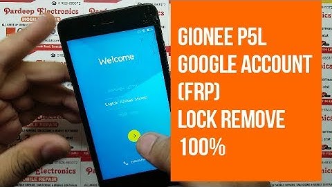 gionee p5L google account (frp) lock remove 100% || Pardeep Electronics