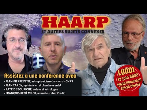 Conférence avec Jean-Pierre Petit, Jean Tardy, Patrice Bouriche et François-René Milot