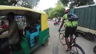 Rough ride in Bengaluru, in search of chainwheel/ crankset .(hero hawk)