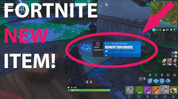 Fortnite NEW ITEM C4 - remote explosives