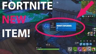Fortnite NEW ITEM C4 - remote explosives
