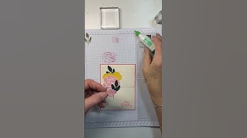 Stampin Up//Brushed Bouquet//Peaceful Moments//#Shorts//Birthday Card//Jan-Apr 2023 Mini Catalog