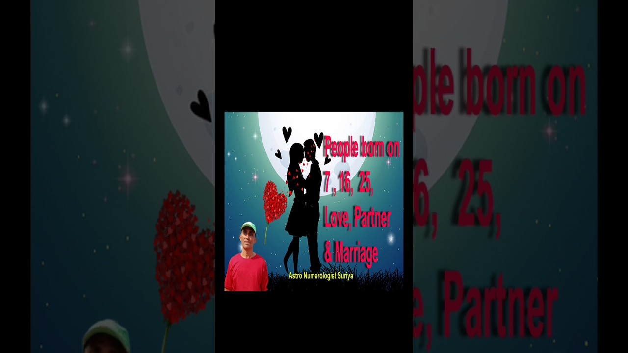 Numerology Number 7। Love & Marriage compatibility। 