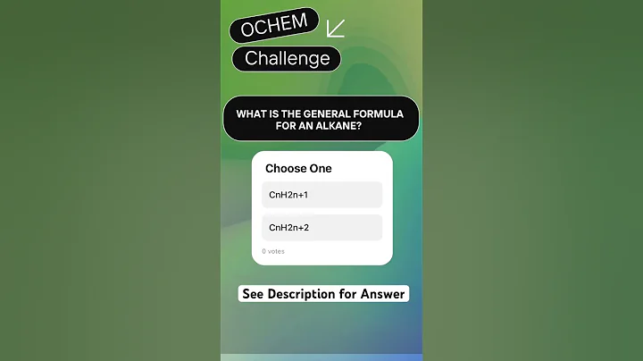 What's the General Formula For an Alkane? #organicchemistry