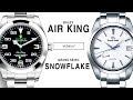 ROLEX vs. GRAND SEIKO: SNOWFLAKE vs. AIR KING: 116900 vs. SBGA211