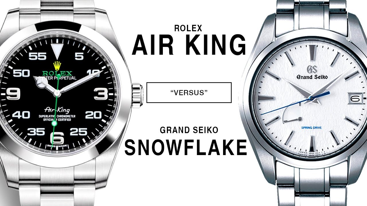 ROLEX vs. GRAND SEIKO: SNOWFLAKE vs. AIR KING: 116900 vs. SBGA211 - YouTube