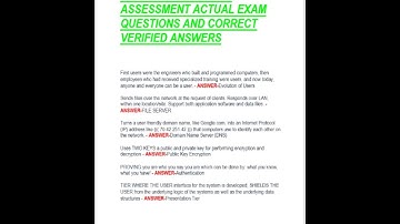 WGU C182 OBJECTIVE ASSESSMENT ACTUAL EXAM QUESTIONS AND CORRECT VERIFIED ANSWERS