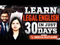 Learn Legal English in 30 Days! Best Certificate Course | Rekha Mam