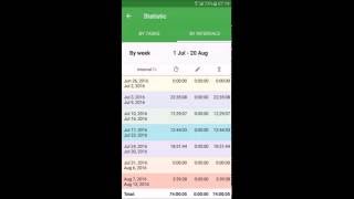 Easy Time Tracker - time tracker of multiple tasks screenshot 1