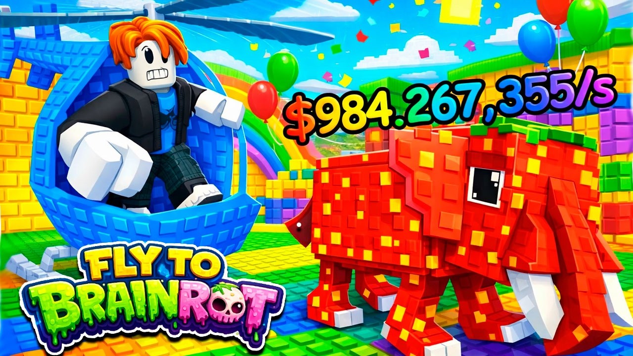 НОВЫЙ FLY TO BRAINROT В РОБЛОКС! ROBLOX