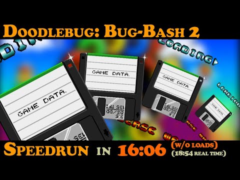 (Former WR) Doodlebug: Bug-Bash 2 speedrun in 16:06 w/o loads, 18:54 real time (Amiga)