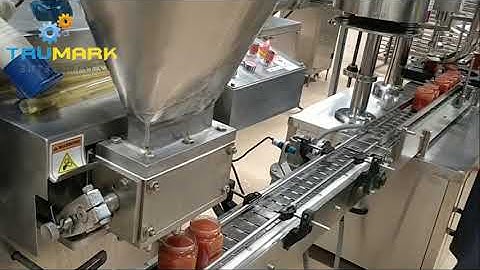 AUTOMATIC JAM FILLING AND  CAPPING MACHINE