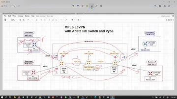 MPLS Layer three VPN routing with Arista and Vyos